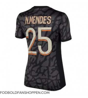 Paris Saint-Germain Nuno Mendes #25 Tredjetrøje Dame 2023-24 Kortærmet